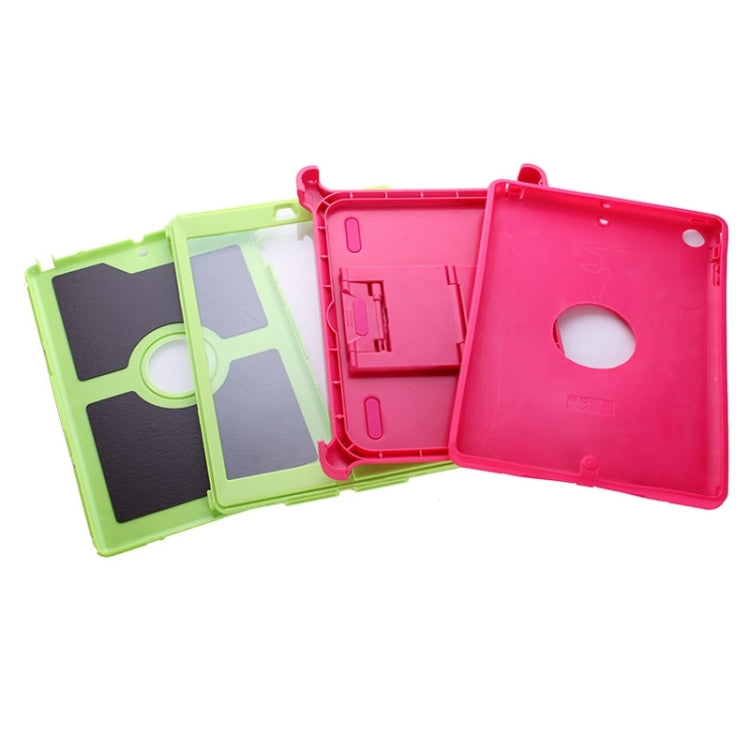 Neutral Monochrome PC + TPU Contrast Color Combination Case with Holder & Mirror Face Protection for iPad Air / iPad 5