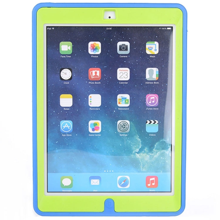 Neutral Monochrome PC + TPU Contrast Color Combination Case with Holder & Mirror Face Protection for iPad Air / iPad 5