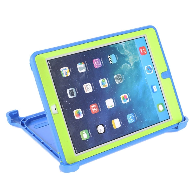 Neutral Monochrome PC + TPU Contrast Color Combination Case with Holder & Mirror Face Protection for iPad Air / iPad 5