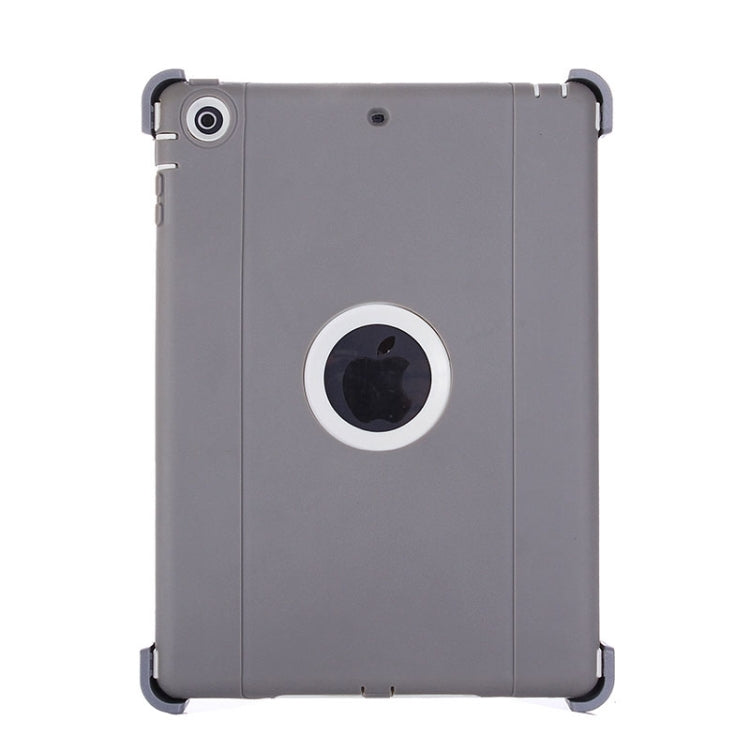 Neutral Monochrome PC + TPU Contrast Color Combination Case with Holder & Mirror Face Protection for iPad Air / iPad 5