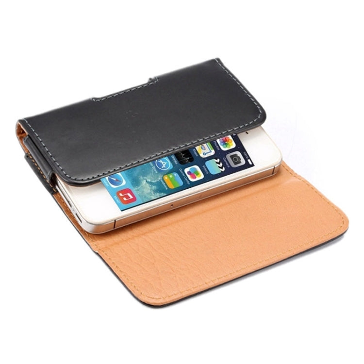 Crazy Horse Texture Vertical Flip Leather Case / Waist Bag with Back Splint for iPhone 5S & SE