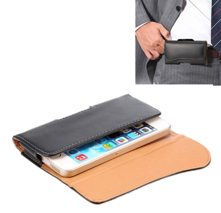Crazy Horse Texture Vertical Flip Leather Case / Waist Bag with Back Splint for iPhone 5G / 5S