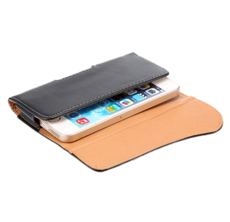Crazy Horse Texture Vertical Flip Leather Case / Waist Bag with Back Splint for iPhone 5G / 5S