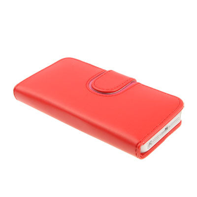 Horizontal  Flip Soft Leather Case with Credit Card Slots & Holder for iPhone 5 & 5s & SE & SE