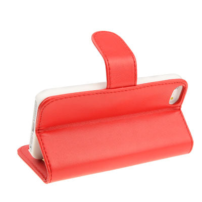 Horizontal  Flip Soft Leather Case with Credit Card Slots & Holder for iPhone 5 & 5s & SE & SE