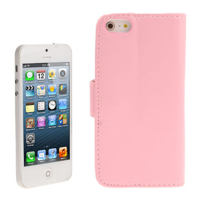 Horizontal  Flip Soft Leather Case with Credit Card Slots & Holder for iPhone 5 & 5s & SE & SE