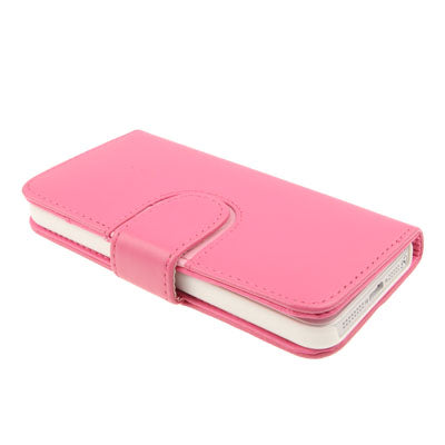 Horizontal  Flip Soft Leather Case with Credit Card Slots & Holder for iPhone 5 & 5s & SE & SE