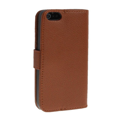 Horizontal Flip Soft Leather Case with Credit Card Slots & Holder for iPhone 5 & 5s & SE & SE