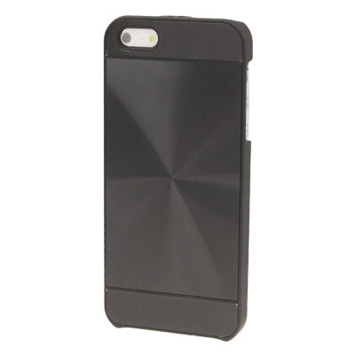 Brushed Metal Aluminum Chrome Hard Plastic Protective Case for iPhone 5 & 5s & SE
