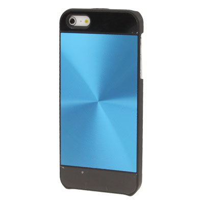 Brushed Metal Aluminum Chrome Hard Plastic Protective Case for iPhone 5 & 5s & SE