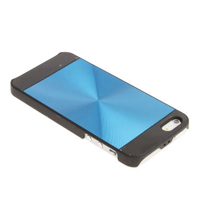 Brushed Metal Aluminum Chrome Hard Plastic Protective Case for iPhone 5 & 5s & SE