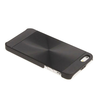 Brushed Metal Aluminum Chrome Hard Plastic Protective Case for iPhone 5 & 5s & SE