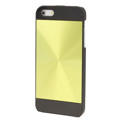 Brushed Metal Aluminum Chrome Hard Plastic Protective Case for iPhone 5 & 5s & SE