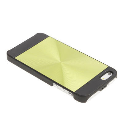 Brushed Metal Aluminum Chrome Hard Plastic Protective Case for iPhone 5 & 5s & SE