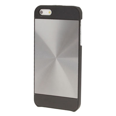 Brushed Metal Aluminum Chrome Hard Plastic Protective Case for iPhone 5 & 5s & SE