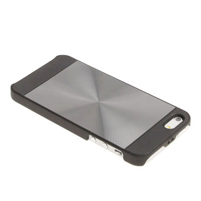 Brushed Metal Aluminum Chrome Hard Plastic Protective Case for iPhone 5 & 5s & SE