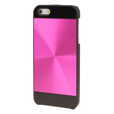 Brushed Metal Aluminum Chrome Hard Plastic Protective Case for iPhone 5 & 5s & SE