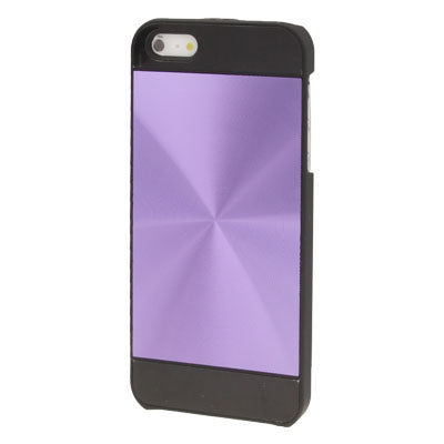 Brushed Metal Aluminum Chrome Hard Plastic Protective Case for iPhone 5 & 5s & SE