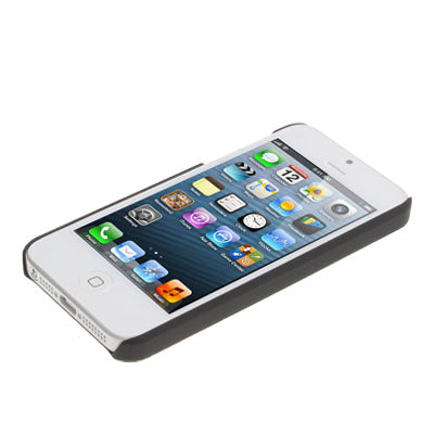 Brushed Metal Aluminum Chrome Hard Plastic Protective Case for iPhone 5 & 5s & SE