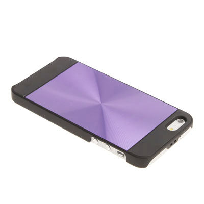 Brushed Metal Aluminum Chrome Hard Plastic Protective Case for iPhone 5 & 5s & SE