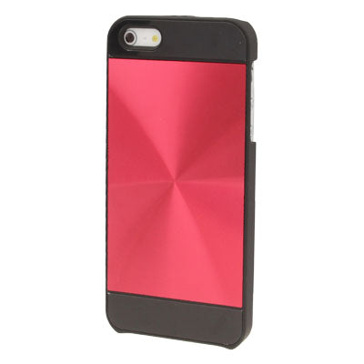 Brushed Metal Aluminum Chrome Hard Plastic Protective Case for iPhone 5 & 5s & SE
