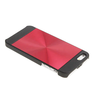 Brushed Metal Aluminum Chrome Hard Plastic Protective Case for iPhone 5 & 5s & SE
