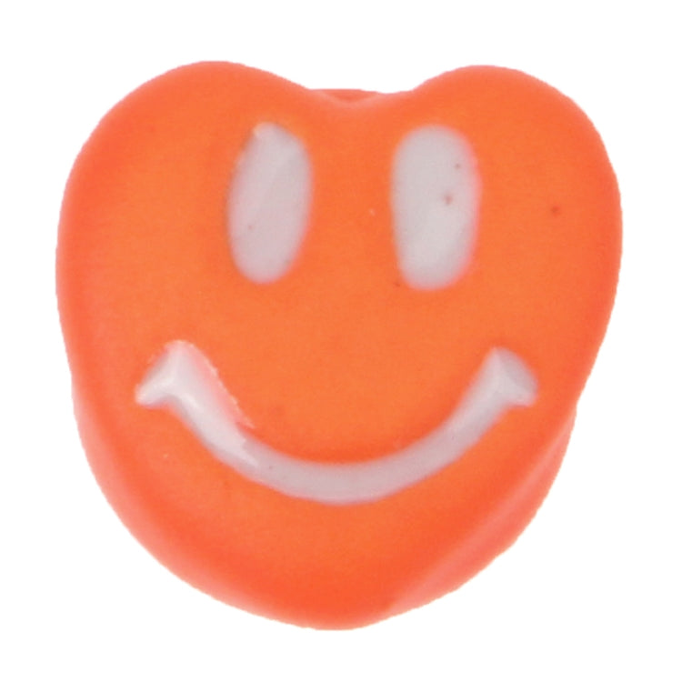 Smiling Face Style Plastic Home Botton Sticker for iPad / iTouch / iPhone(Orange)