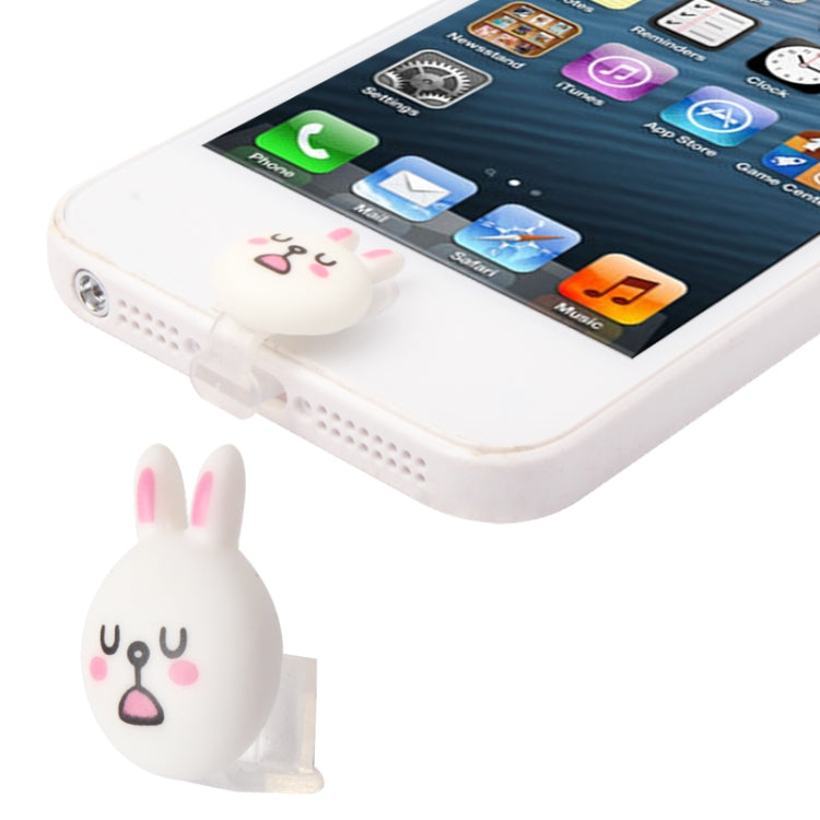Cute Rabbit Home Button Sticker for iPhone 5(White)
