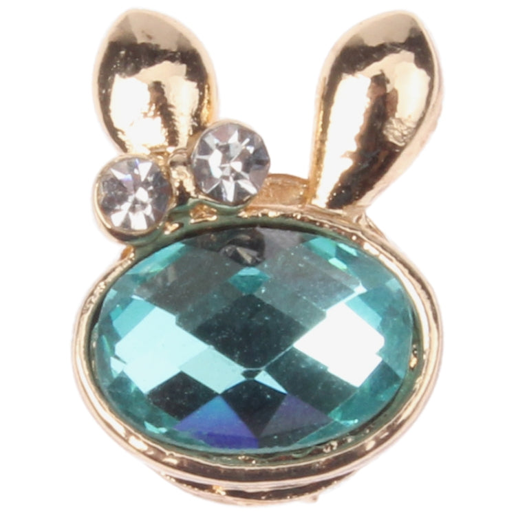 Rabbit Style Metal & Crystal Home Botton Sticker for iPad / iTouch / iPhone