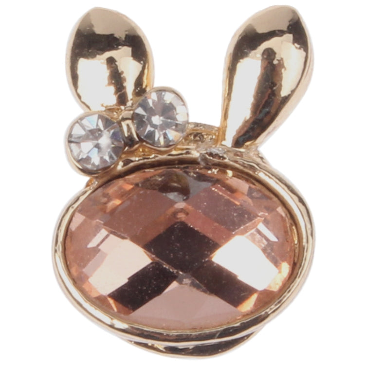 Rabbit Style Metal & Crystal Home Botton Sticker for iPad / iTouch / iPhone