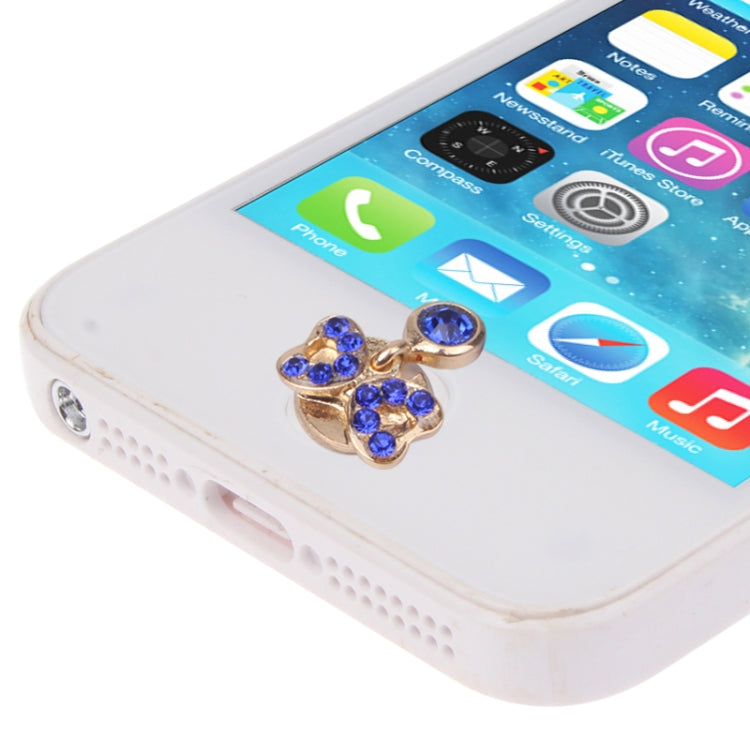 Bowknot Style Metal & Diamond Home Botton Sticker for iPad / iTouch / iPhone