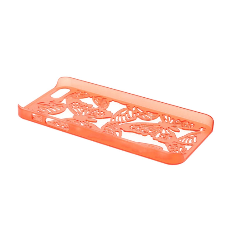 Hollow Engraving Butterfly Plastic Protective Case for iPhone 5 & 5s & SE