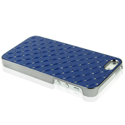 Luxury Bling Diamond Plating Skinning Plastic Case for iPhone 5 & 5s & SE