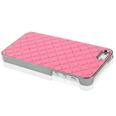 Luxury Bling Diamond Plating Skinning Plastic Case for iPhone 5 & 5s & SE