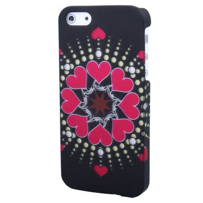 Hearts Plastic Case For iPhone 5