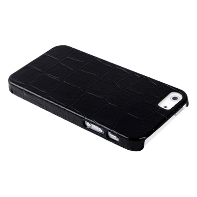 Sticking to Leather Alligator Pattern Plastic Protective Case for iPhone 5 & 5
