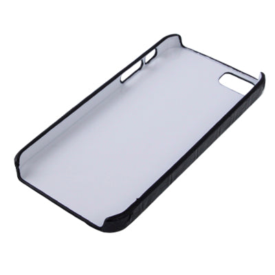 Sticking to Leather Alligator Pattern Plastic Protective Case for iPhone 5 & 5