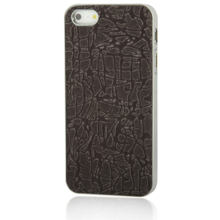 Crystal Frosted Geometric Pattern Plating Plastic Shell for iPhone 5 & 5s & SE