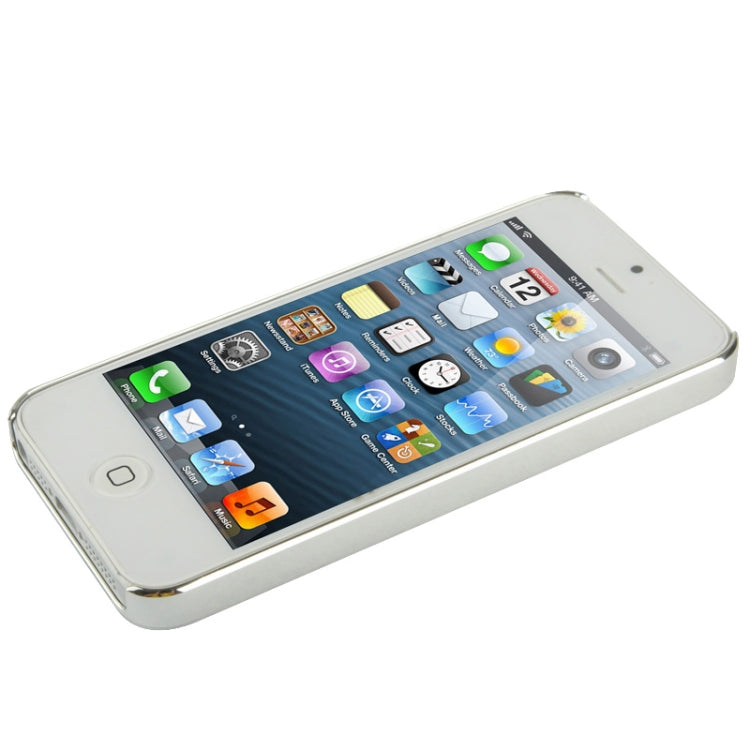 Crystal Frosted Geometric Pattern Plating Plastic Shell for iPhone 5 & 5s & SE