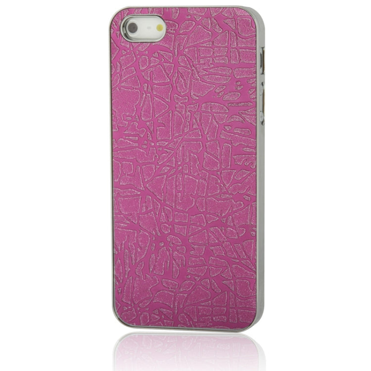 Crystal Frosted Geometric Pattern Plating Plastic Shell for iPhone 5 & 5s & SE