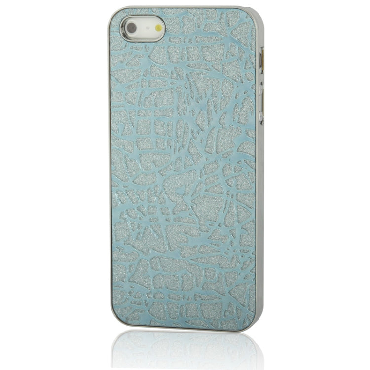 Crystal Frosted Geometric Pattern Plating Plastic Shell for iPhone 5 & 5s & SE