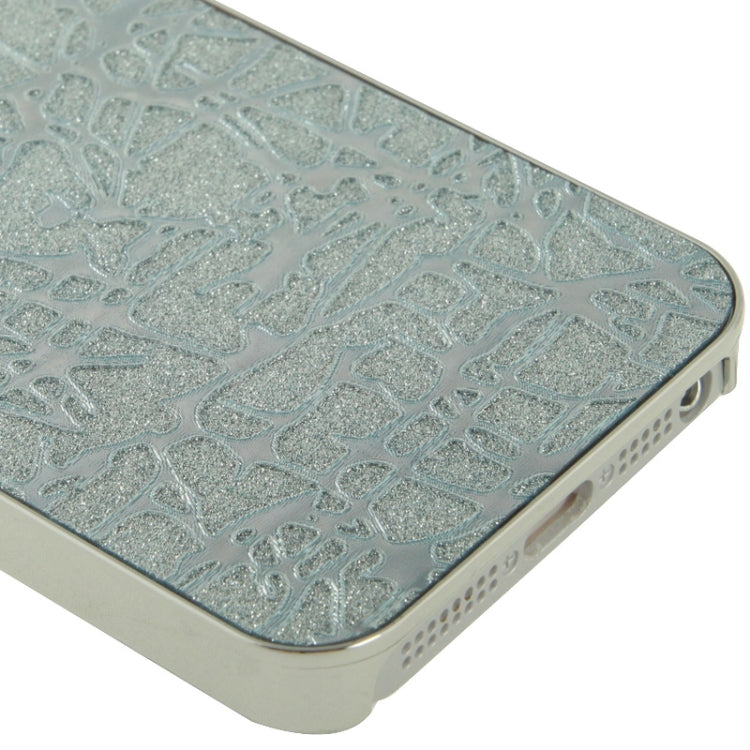 Crystal Frosted Geometric Pattern Plating Plastic Shell for iPhone 5 & 5s & SE