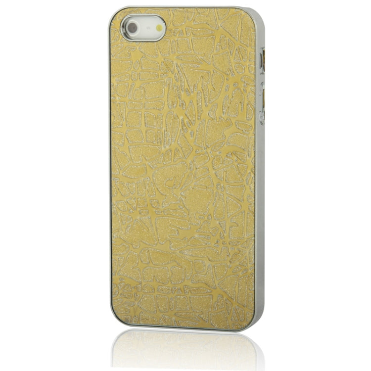 Crystal Frosted Geometric Pattern Plating Plastic Shell for iPhone 5 & 5s & SE