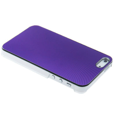 Pineapple Grain Texture Metal Sheet Paste Plastic Case for iPhone 5 & 5s & SE