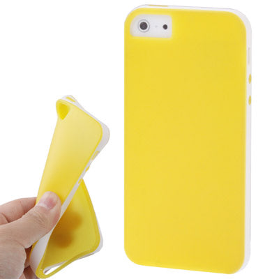 Candy Colors Frosted TPU Case for iPhone 5 (Yellow)