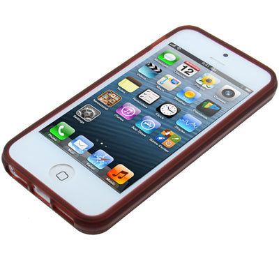 QYG Q-case High Quality Translucent Frosted TPU Protection Case with Keys for iPhone 5 & 5s & SE
