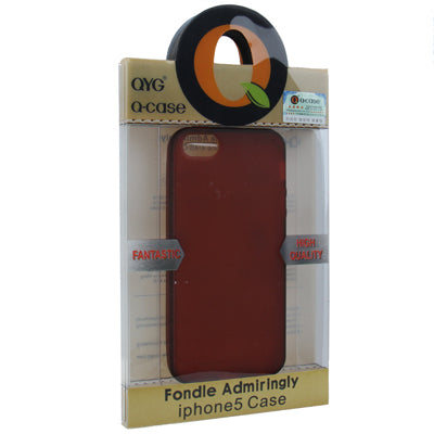 QYG Q-case High Quality Translucent Frosted TPU Protection Case with Keys for iPhone 5 & 5s & SE