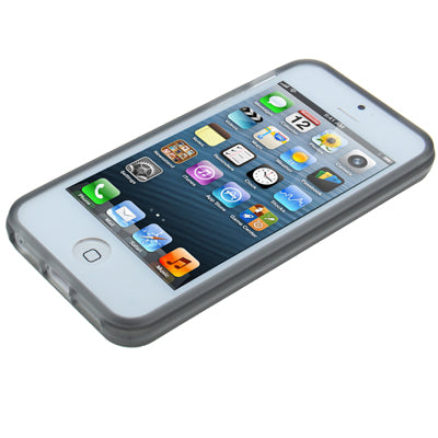 QYG Q-case High Quality Translucent Frosted TPU Protection Case with Keys for iPhone 5 & 5s & SE