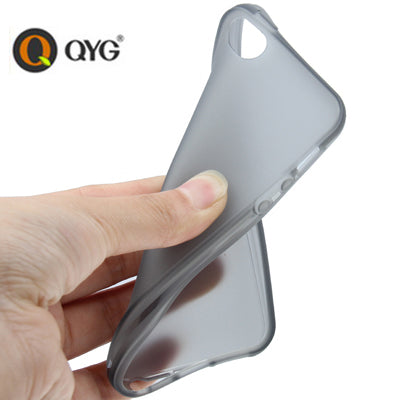 QYG Q-case High Quality Translucent Frosted TPU Protection Case with Keys for iPhone 5 & 5s & SE