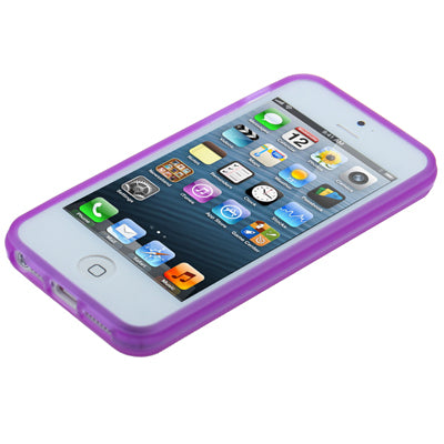 QYG Q-case High Quality Translucent Frosted TPU Protection Case with Keys for iPhone 5 & 5s & SE